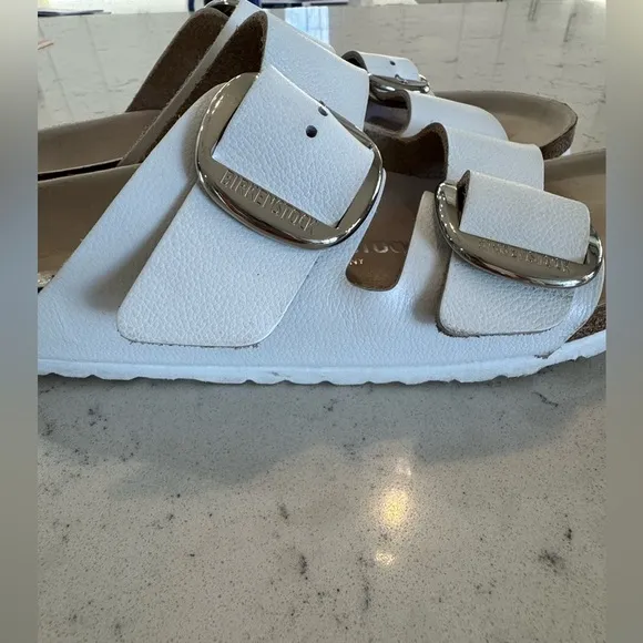 Birkenstock Arizona Big Buckle SlideSandal - Women's Size 42 (US 11) White