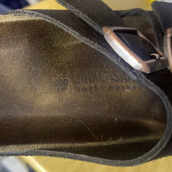 Birkenstock Arizona brown Suede soft footbed Sandals 40