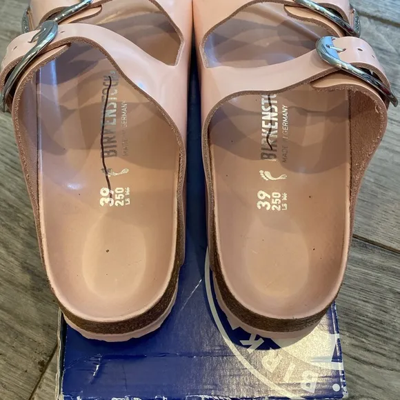 Birkenstock Arizona Pink Light Rose Sandals 39 Ladies 8 Brand New in Box