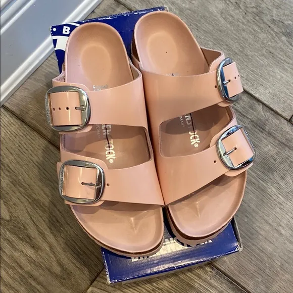 Birkenstock Arizona Pink Light Rose Sandals 39 Ladies 8 Brand New in Box