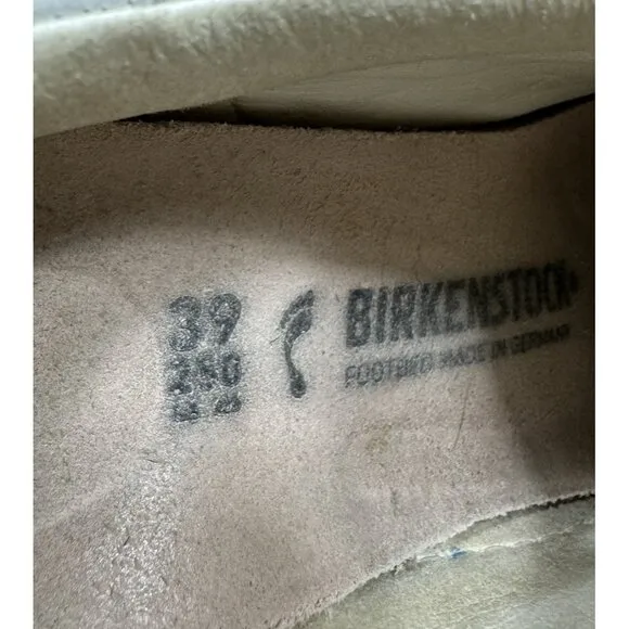 Birkenstock Bend Low Top Leather Sneakers White Women’s Size 8 Narrow