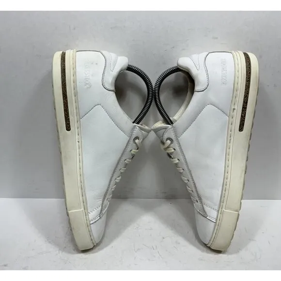 Birkenstock Bend Low Top Leather Sneakers White Women’s Size 8 Narrow