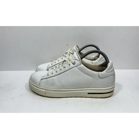 Birkenstock Bend Low Top Leather Sneakers White Women’s Size 8 Narrow