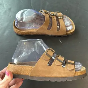 Birkenstock Betula Florida Brown 230 Soft Footbed Sandals 3 Slide Strap Womens 5