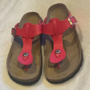 Birkenstock Betula Slip On Sandals Hot Pink T Strap Barbiecore Sz 7 (38)