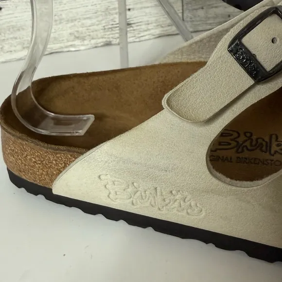 Birkenstock Birkis 3‎ Strap Florida Tan Suede Sandals Size 38 Ladies US 7