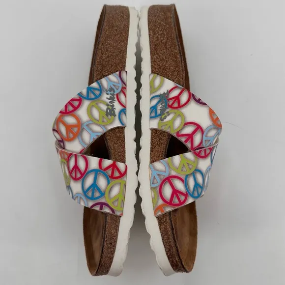 Birkenstock Birki’s Peace Sign Santosa Birko-Flor Sandals Size 38
