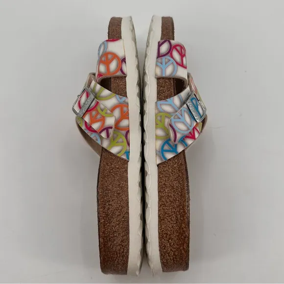 Birkenstock Birki’s Peace Sign Santosa Birko-Flor Sandals Size 38