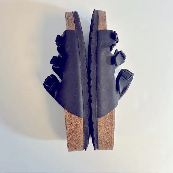 Birkenstock Black Florida 3-Strap Sandals Size 39