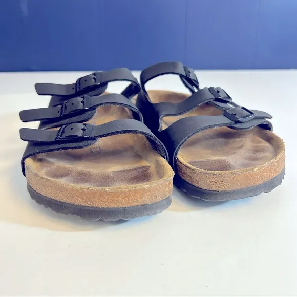 Birkenstock Black Florida 3-Strap Sandals Size 39
