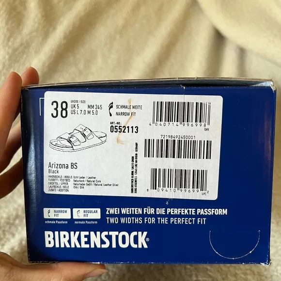 Birkenstock Black Sandals! Two-Strap Design