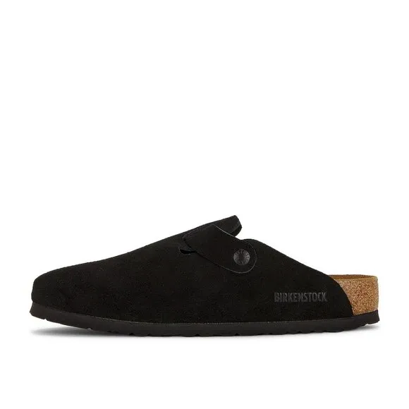 BIRKENSTOCK Boston Soft Footbed in Black new slip on shoe flats sandal