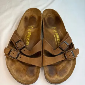 Birkenstock Florida Leather Double Strap Sandals