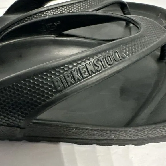 Birkenstock ‎ Honolulu EVA Men's 7 Women's 9 Slip On Thong Sandals Black  EU 40