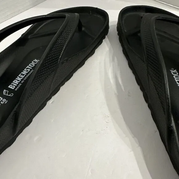 Birkenstock ‎ Honolulu EVA Men's 7 Women's 9 Slip On Thong Sandals Black  EU 40
