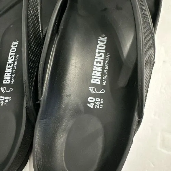 Birkenstock ‎ Honolulu EVA Men's 7 Women's 9 Slip On Thong Sandals Black  EU 40