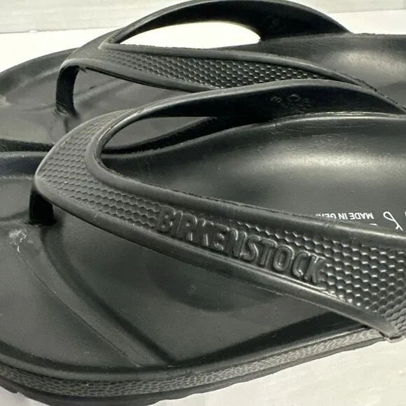 Birkenstock ‎ Honolulu EVA Men's 7 Women's 9 Slip On Thong Sandals Black  EU 40