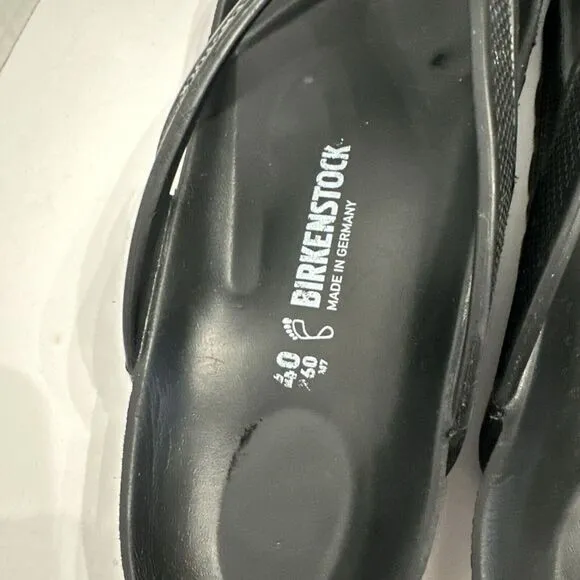 Birkenstock ‎ Honolulu EVA Men's 7 Women's 9 Slip On Thong Sandals Black  EU 40
