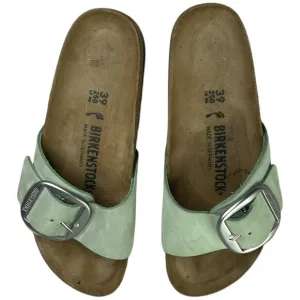 Birkenstock Madrid Big Buckle Slides Sandals Green Size 39 8 Narrow Width