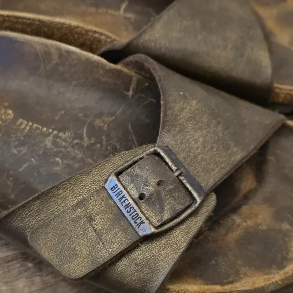 Birkenstock Madrid sandals Leather Buckle Strap Bronze sz39