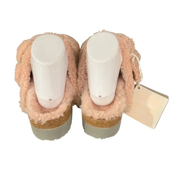 Birkenstock Papillio Arizona Big Buckle Shearling Teddy Sandals, Size 41 NWOB
