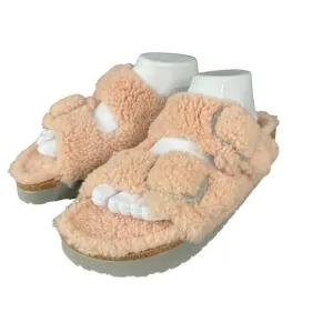 Birkenstock Papillio Arizona Big Buckle Shearling Teddy Sandals, Size 41 NWOB