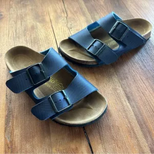 Birkenstock Papillio Arizona Two Strap Sandals Blue Swirl