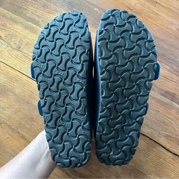 Birkenstock Papillio Arizona Two Strap Sandals Blue Swirl