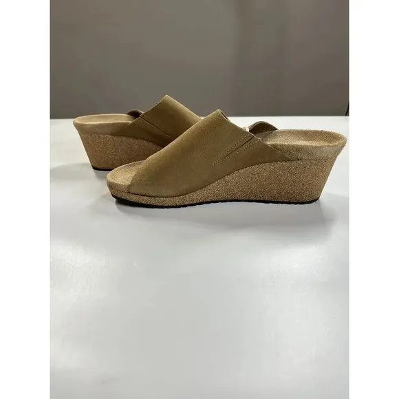Birkenstock Papillio Namica Sandal Wedge Womens 41 US 10 Tea Suede Comfort Shoe