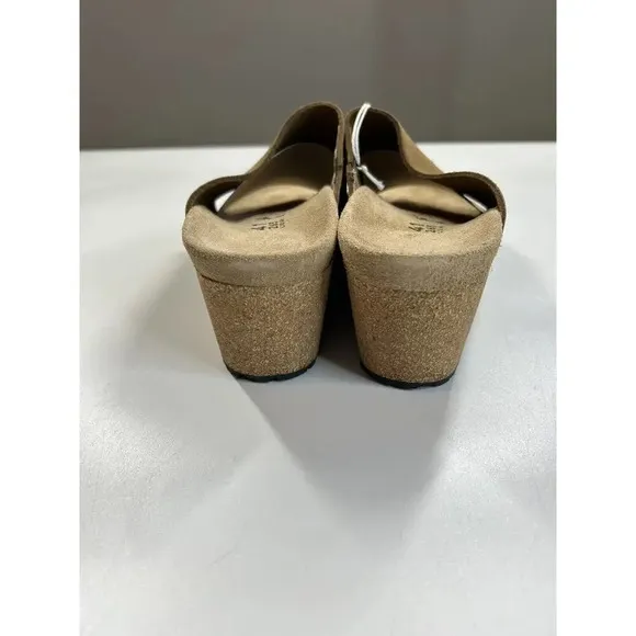 Birkenstock Papillio Namica Sandal Wedge Womens 41 US 10 Tea Suede Comfort Shoe