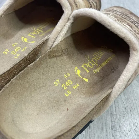 Birkenstock Papillio NEW Boston Slip On Closed Toe Felt Womens 6 Clog Sandals B