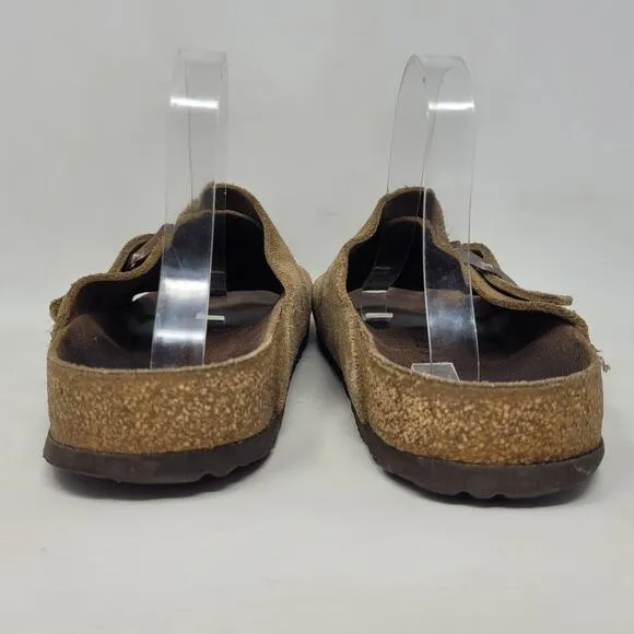 Birkenstock Sandals Mens EU45 US12 Zurich Brown Suede Slides Comfort Slip On