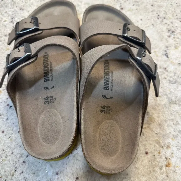 Birkenstock Taupe Sandals with Buckles