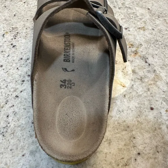 Birkenstock Taupe Sandals with Buckles