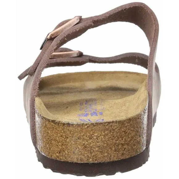 BIRKENSTOCK UNISEX ARIZONA HABANA OILED LEATHER SOFT FOOTBED SANDALS - 41 M
