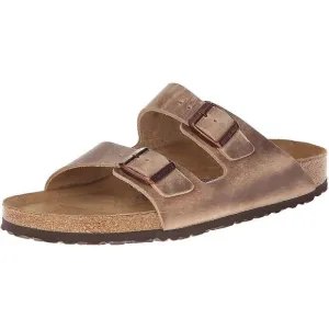 BIRKENSTOCK UNISEX ARIZONA SFB TOBACCO OILED LEATHER SANDALS - 37 M EU / 6-