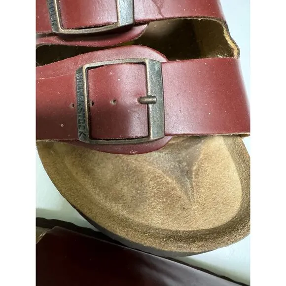 Birkenstock Unisex Sandals 3 Strap Bahama Older Style Burgundy Wine 41