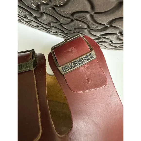 Birkenstock Unisex Sandals 3 Strap Bahama Older Style Burgundy Wine 41