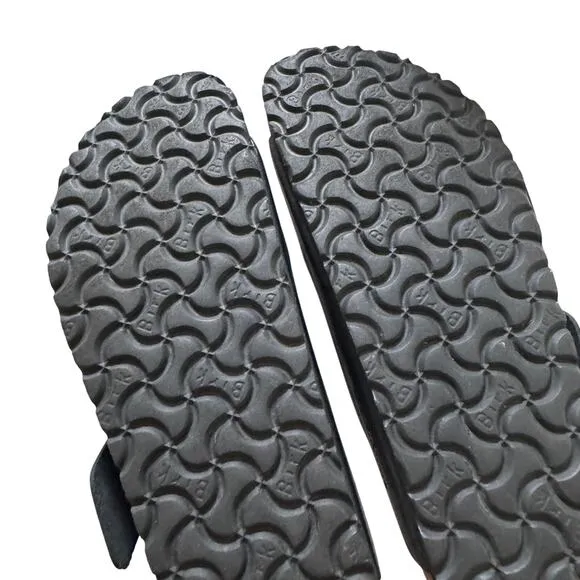 Birkenstock Women's Black Arizona Big Buckle Slip-On Flat Sandals Size 10.5