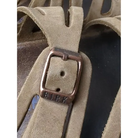 Birkenstock Women's Granada Tan Leather slip on sandals size 40 (9)