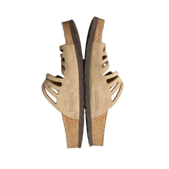 Birkenstock Women's Granada Tan Leather slip on sandals size 40 (9)