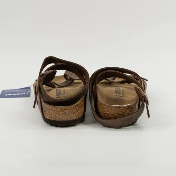Birkenstock Women's Yara Leather Ankle-Strap REGULAR FIT size 40 EUR / 9 Women