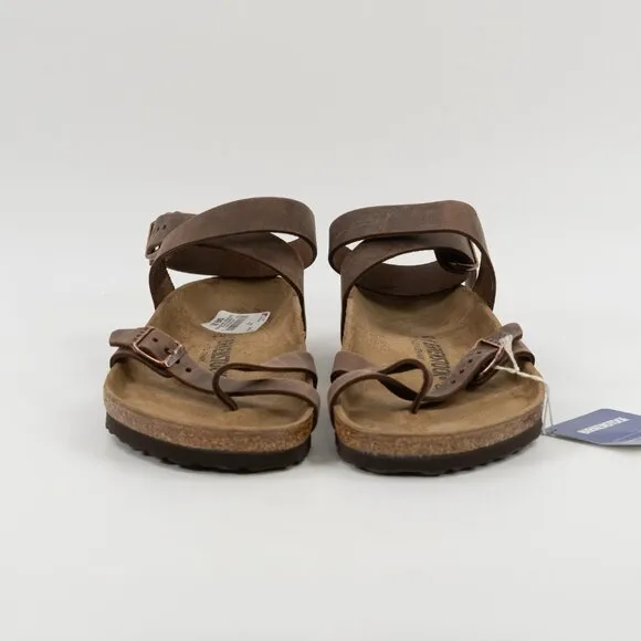Birkenstock Women's Yara Leather Ankle-Strap REGULAR FIT size 40 EUR / 9 Women