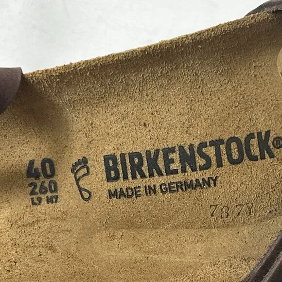 Birkenstock Yara Habana Ankle Sandals Womens Size EU 40 US 9 Brown Oiled Leather