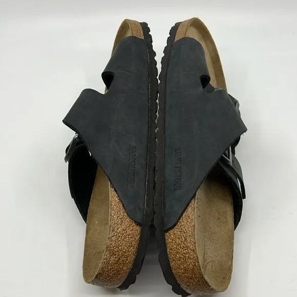 Birkenstock Arizona Black Nubuck Two Strap Sandals – EU Sz 41 US W 10 M 8 Medium