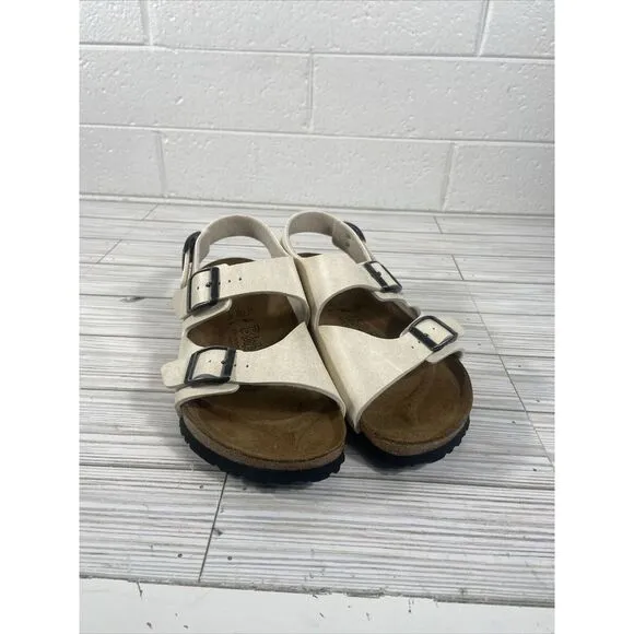 Birki's Le Mans Birkenstock Footbed Champagne Women's Sandals EU39 US 8