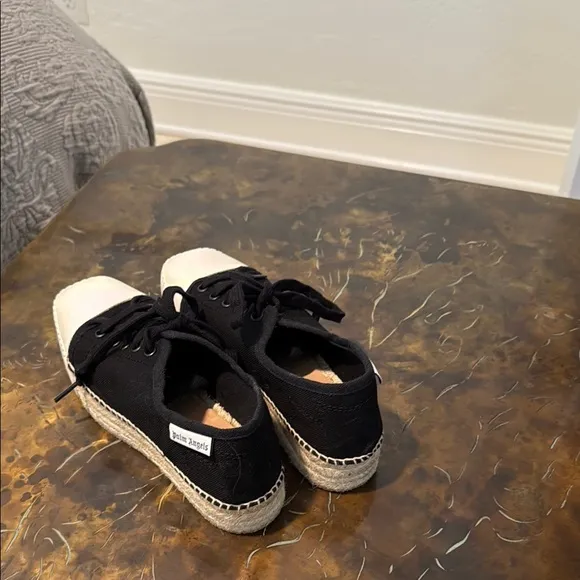Black and White Canvas Sneakers
