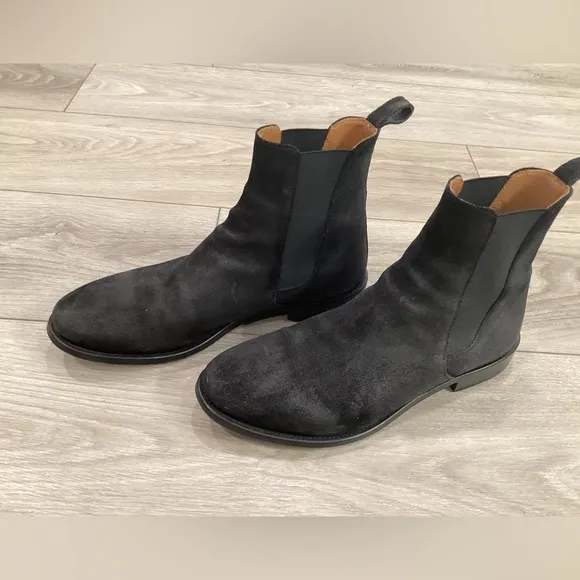 Black Chelsea Boots Made in Spain Men's Sz 8 MSRP $325 ORO Los Angeles Classic