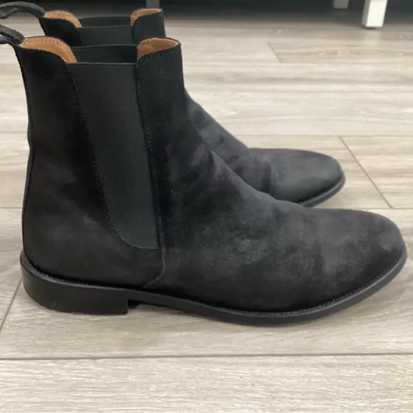 Black Chelsea Boots Made in Spain Men's Sz 8 MSRP $325 ORO Los Angeles Classic