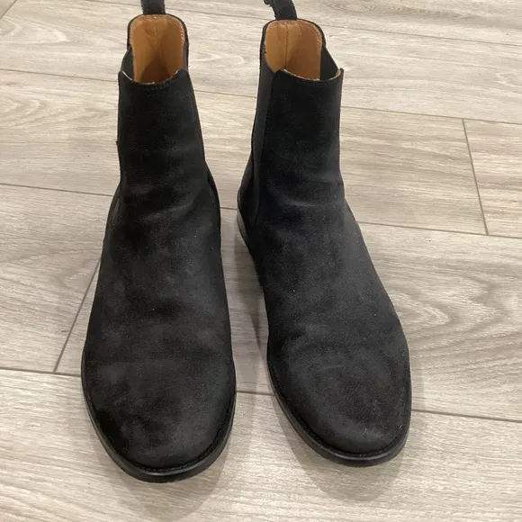 Black Chelsea Boots Made in Spain Men's Sz 8 MSRP $325 ORO Los Angeles Classic